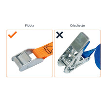 Carica l'immagine nel visualizzatore di Gallery, Amazon Basics Cinghie di fissaggio, lunghezza 2.5 m, larghezza 25 mm, capacità di carico 150 kg, colore blu (confezione 