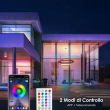 Carica l'immagine nel visualizzatore di Gallery, HOVVIDA Striscia LED, 1x5m, Luci LED, RGB LED, 30 LED/Metro