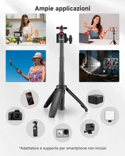 Carica l'immagine nel visualizzatore di Gallery, Rollei Mini Treppiede Comfort Desktop 2-in-1 27cm con Testa a Sfera a 360°