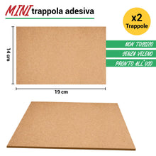 Carica l'immagine nel visualizzatore di Gallery, Crisalide® Trappola Adesiva per Topi, Scarafaggi e Geco, 2 Tavole Collanti in MDF Legno, Non Tossica, Senza Veleno, Pron