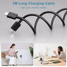 Carica l'immagine nel visualizzatore di Gallery, 45W USB C Caricabatterie a Ricarica Super Veloce per Samsung Galaxy S25 S24 S23 S22 S21 S20 Ultra/Plus/FE, Tab S10+ S9 S