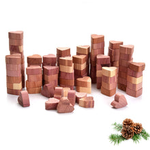 Carica l'immagine nel visualizzatore di Gallery, Yizhet Cedro Antitarme, 100 Pezzi Legno di Cedro Naturale a Forma di Cuore