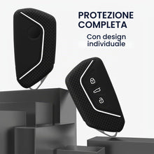 Carica l'immagine nel visualizzatore di Gallery, kwmobile Custodia Coprichiave Compatibile con VW Golf 8 con 3 tasti Cover - Copri Telecomando Chiave Auto - Copri Chiavi