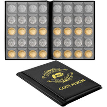 Carica l'immagine nel visualizzatore di Gallery, Vicloon Album per Monete da 200 Tasche, Libro per Collezionare Monete con 10 Pagine, Portamonete Con Tasche 45x45mm per 