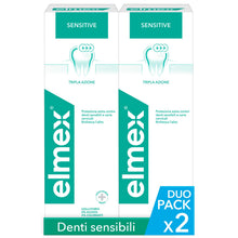 Carica l'immagine nel visualizzatore di Gallery, Elmex Collutorio Sensitive I 2 Confezioni da 400ml I Protezione Extra dai Denti Sensibili e dalla Carie Radicolare I Con