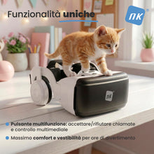 Carica l'immagine nel visualizzatore di Gallery, NK Occhiali 3D VR per Smartphone – Visore Intelligenti di Realtà Virtuale con Audio per Smartphone tra 4,7" - 6,53", Ang