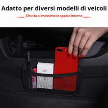 Carica l'immagine nel visualizzatore di Gallery, JNNJ Auto Tasca Adesiva per Protezione Cellulare, Organizzatore Portaoggetti Universale per Sedile Posteriore(Piccolo)Re