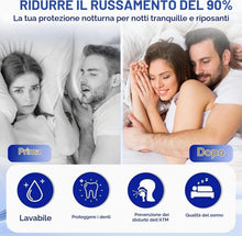 Carica l'immagine nel visualizzatore di Gallery, Bite Bruxismo Notturno, Dispositivo Anti Russamento, Aiuta a Ridurre il Russare, Confortevole e Facile da Pulire, Per Uo