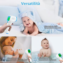 Carica l'immagine nel visualizzatore di Gallery, Termometro Febbre, Termometro Infrarossi senza Contatto, Termometro Digitale, Misurazione Rapida e Accurata funzione di 