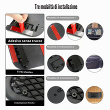 Carica l'immagine nel visualizzatore di Gallery, Rete Portaoggetti Auto Reti Bagagliaio - 2 Pezzi Borsa a Maglie Universale Autoadesiva per Auto, Tasca a Rete Multifunzi