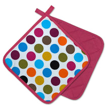 Carica l'immagine nel visualizzatore di Gallery, Presina Kitchen, a pois, 2 pezzi, classe PSA II resistente al calore fino a 250°C, prodotto testato e certificato