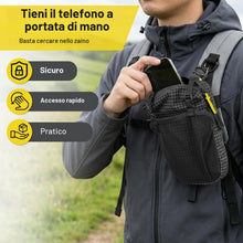 Carica l'immagine nel visualizzatore di Gallery, EEEKit Borsa Porta Cellulare per Spallaccio Zaino - Nera