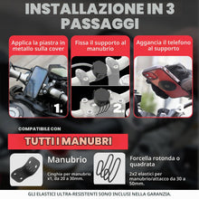 Carica l'immagine nel visualizzatore di Gallery, Shapeheart Innovazione francese, Portacellulare magnetico per moto con piastra in acciaio ultrasottile, Anti riflessione