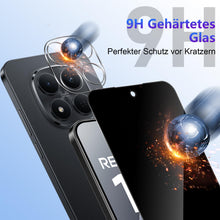Carica l'immagine nel visualizzatore di Gallery, Pellicola protettiva privacy per Xiaomi Redmi Note 15 Pro 5G in vetro temperato, 2 pezzi schermo privacy e 2 pezzi prote