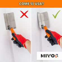Carica l'immagine nel visualizzatore di Gallery, Mivos 2x Spatola Angolare Antiruggine 120 x 60 mm - Cazzuola Angolare Interna ed Esterna in Acciaio Inox - Cazzuola per 