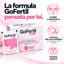 Carica l'immagine nel visualizzatore di Gallery, GoFertil® Pink GP Nutraceuticals Myo inositolo – Inositolo e Acido Folico per la Fertilità Femminile | myo inositol per 