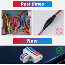 Carica l'immagine nel visualizzatore di Gallery, CESFONJER SPL-82 Morsettiere Elettriche, Connettori Elettrici Rapid, 2 in 8 fuori Bilaterale Connettore Conduttore Compa
