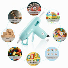 Carica l'immagine nel visualizzatore di Gallery, DEKOPRO 20W Pistola Colla Calda con 60 Colla Stick, Blu
