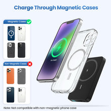 Carica l'immagine nel visualizzatore di Gallery, Magnetico Power Bank per Magsafe, 10800mAh Caricatore Portatile Wireless Powerbank, PD 20W QC 4.0 Ricarica Rapida USB C 