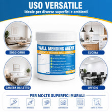 Carica l'immagine nel visualizzatore di Gallery, Stucco per Muro Bianco Pronto, 250g Stucco Muro per Buchi, Crepe, Sfogliature &amp; Graffiti, Con Patch per Cartongesso, Spa