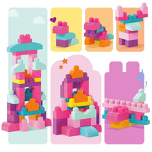 Carica l'immagine nel visualizzatore di Gallery, MEGA BLOKS Sacca Eco 60 Blocchi First Builders™ Rosa