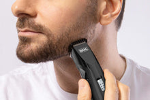 Carica l'immagine nel visualizzatore di Gallery, Wahl Mustache &amp; Beard Rifinitore cordless, pettine guida regolabile 6 in 1