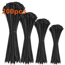 Carica l'immagine nel visualizzatore di Gallery, Fascette Elettricista,Fascette Plastica Diverse Taglie,Fascette in Nylon Premium, Fascette in Plastica Multiuso per Casa