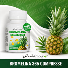 Carica l'immagine nel visualizzatore di Gallery, HerbAmour Bromelina 365 Compresse Integratore Alimentare Annuale