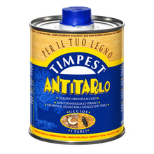 Carica l'immagine nel visualizzatore di Gallery, ANTITARLO LT. 0,500 - base solvente attivo contro tarli, larve, termiti e parassiti del legno - liquido pronto all'uso