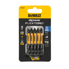 Carica l'immagine nel visualizzatore di Gallery, DEWALT DT7391T-QZ - 5 Inserti per Avvitatore a Impulsi Impact Torsion Extreme, Attacco 1/4", 57 mm PZ2