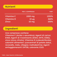 Carica l'immagine nel visualizzatore di Gallery, Supradyn Expert Vitamina C 1000 mg, D, Zinco, Sistema immunitario, 90 cpr