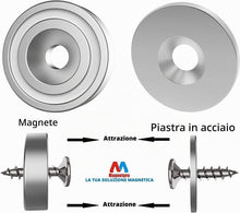 Carica l'immagine nel visualizzatore di Gallery, Magnetpro 6 pezzi Magneti al Neodimio Forza di 10 KG Misurare 20x7 mm