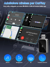 Carica l'immagine nel visualizzatore di Gallery, Adattatore CarPlay Wireless 2026, USB/Type-C, Connessione Rapida, iOS 12+