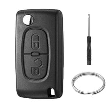 Carica l'immagine nel visualizzatore di Gallery, 2 Tasti Guscio per Chiave Auto CE0523 Compatibile con Peugeot 207 307 308 SW 3008 5008 Partner e Citroen C3 Picass C2 C4
