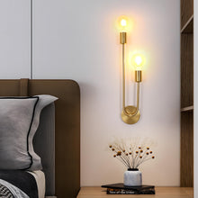 Carica l'immagine nel visualizzatore di Gallery, Riserva Applique da Parete Interno Oro E27, 2 Luci