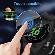 Carica l'immagine nel visualizzatore di Gallery, ZhuoFan 4 Pezzi Pellicola Protettiva vetro Temperato per Garmin Forerunner 55/45/45S/245,HD Chiaro AntiGraffio Alta Riso