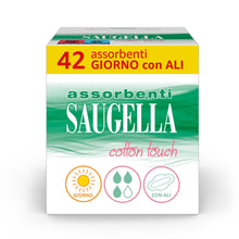 Carica l'immagine nel visualizzatore di Gallery, Saugella Cotton Touch Assorbenti Giorno con Ali, 42 Pezzi