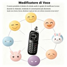Carica l'immagine nel visualizzatore di Gallery, Longben BM70 il cellulare più piccolo e sottile al mondo, auricolare, Nero