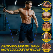Carica l'immagine nel visualizzatore di Gallery, Fokky Elastici Fitness 150LBS, 5 Livelli di Elastico Palestra per Pilates