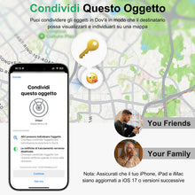 Carica l'immagine nel visualizzatore di Gallery, Localizzatore Smart Air Tracker Tag Compatibile Apple Dov'è (solo iOS) Batteria di Ricambio Inclusam, Adatto per Chiavi,