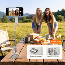 Carica l'immagine nel visualizzatore di Gallery, AMAZEAR Treppiede smartphone (4 in 1), Selfie stick magnetico multifunzionale per iPhone, Impugnatura portatile per smar