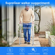 Carica l'immagine nel visualizzatore di Gallery, supregear Walker Tips, 4 Pezzi Puntali di Ricambio Universali per Deambulatori con Albero da 28 mm Accessorio per Deambu