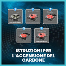 Carica l'immagine nel visualizzatore di Gallery, 320° Carbone naturale di noce di cocco (26mm Cubes) per barbecue e narghilè, shisha, 1 kg