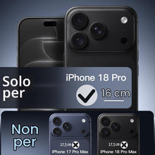 Carica l'immagine nel visualizzatore di Gallery, JETech Cover Opaca Magnetica per iPhone 18 Pro, Nero