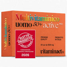 Carica l'immagine nel visualizzatore di Gallery, Multivitaminico Uomo 50 Anni - ELETTO PRODOTTO DELL'ANNO 2026 - Stanchezza, Affaticamento, Difese Immunitarie, Prestazio