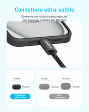 Carica l'immagine nel visualizzatore di Gallery, Anker 240W Cavo USB C Ricarica Rapida, [1m] Nylon Resistente, Bianco