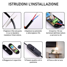Carica l'immagine nel visualizzatore di Gallery, Bonlux Regolatore Dimmer per 220-240V LED Dimmerabile All'infinito da 3-100 Watt Lampade LED Lampadina Incandescenza Dim
