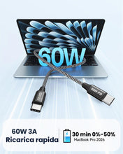 Carica l'immagine nel visualizzatore di Gallery, RAVIAD Cavo USB C USB C 60W [4Pezzi 0.5M+1M+1M+2M] Cavo USB Type-C PD 3A