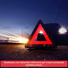 Carica l'immagine nel visualizzatore di Gallery, GADLANE Triangolo Auto Omologato ECE Riflessivo Pieghevole con Custodia Sicurezza Stradale Avvertimento Confezione da 2