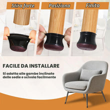 Carica l'immagine nel visualizzatore di Gallery, 24 Pezzi Gommini Per Sedie in Silicone Nero (S Fit: 14-20mm)
